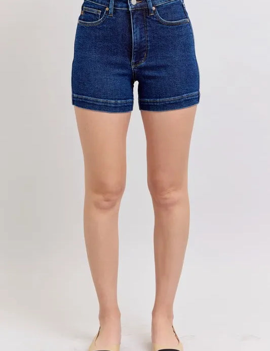 Judy Blue High Waist Tummy Control Denim Shorts | Daverri Fashions