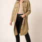 Mittoshop Acid Wash French Terry Longline Shacket Shackets