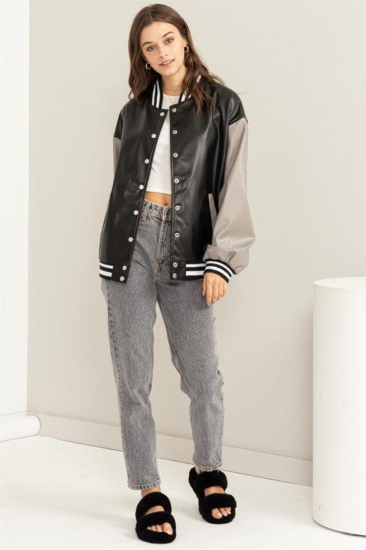 Game On Colorblock Baseball Jacket Jackets