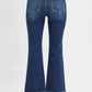 RISEN High Rise Crop Bootcut Fray Hem Jeans