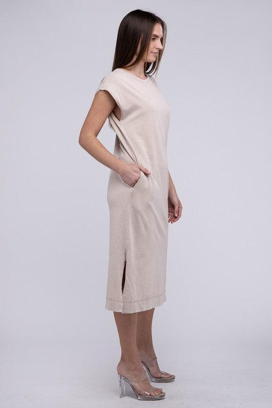 Casual Comfy Sleeveless Midi Dress Mid Dresses