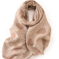 Heart Pattern Plaid Raw Hem Scarf - DAVERRI FASHIONS