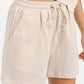 Mittoshop French Terry Crew Neck Top and Shorts Set Shorts Sets