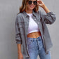 Distressed Drop Shoulder Denim Jacket - DAVERRI FASHIONS