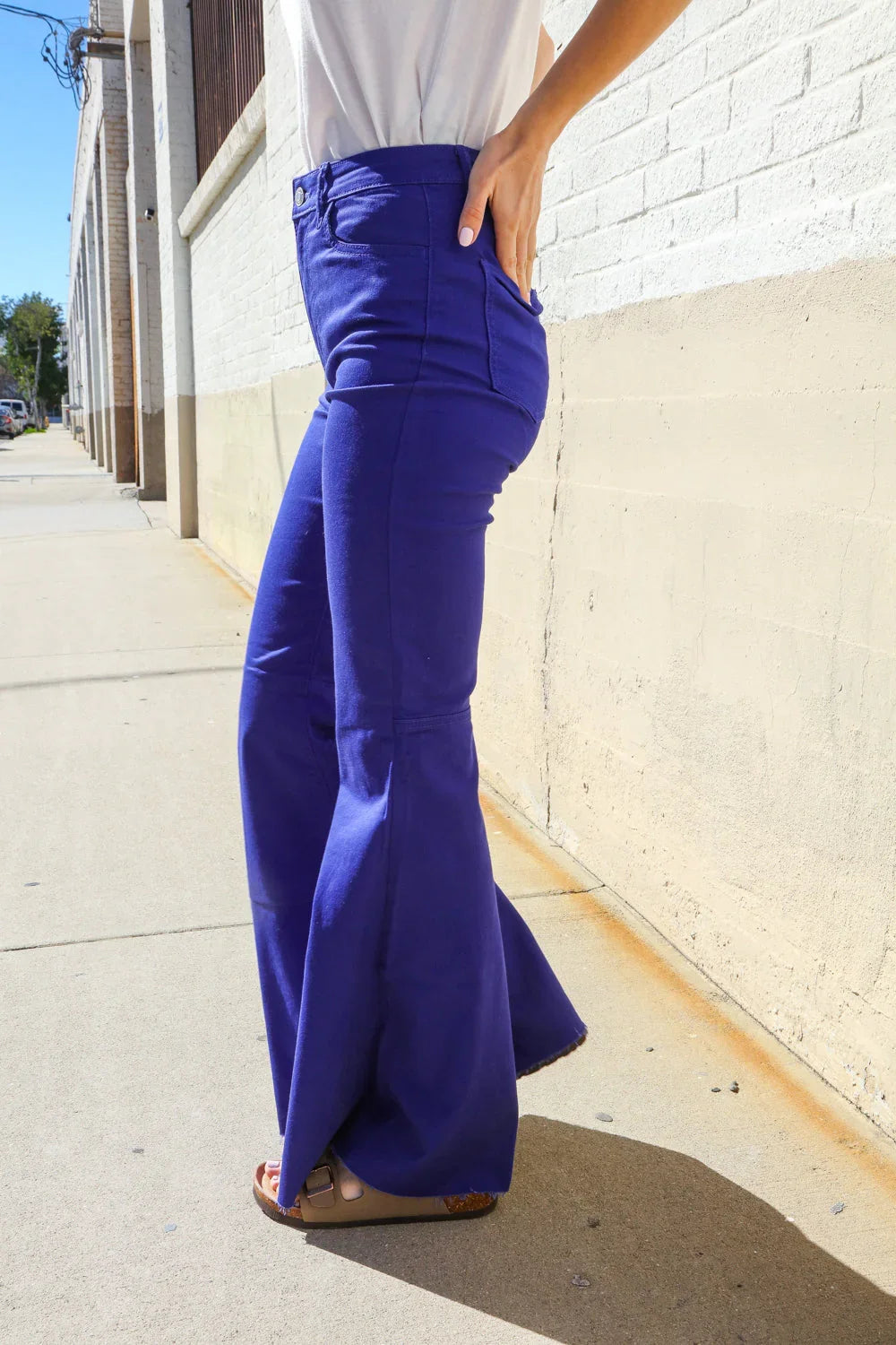 All You Need Sapphire High Waist Flare Leg Denim Jeans | 07-01-25 Summer Sale Daverri Fashions