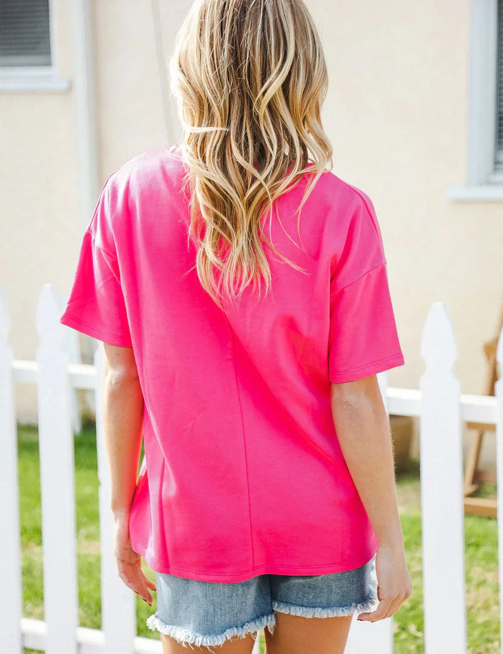 Yellow Embroidered French Terry Pullover | Daverri Fashions