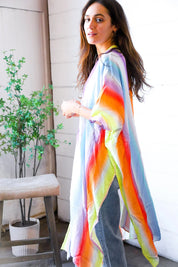 Caught in Technicolor Open Kimono | Daverri Fashions