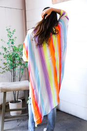 Caught in Technicolor Open Kimono | Daverri Fashions