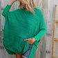 Golden Hour Green Hi Low Pullover - DAVERRI FASHIONS