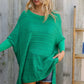 Golden Hour Green Hi Low Pullover - DAVERRI FASHIONS