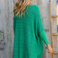 Golden Hour Green Hi Low Pullover - DAVERRI FASHIONS