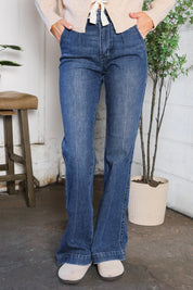 Trouser Bootcut Stretch Denim Jeans | Daverri Fashions