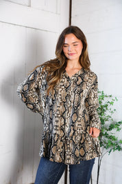 Follow Your Instincts Button Down Blouse | Daverri Fashions