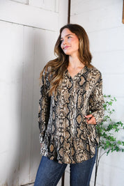 Follow Your Instincts Button Down Blouse | Daverri Fashions