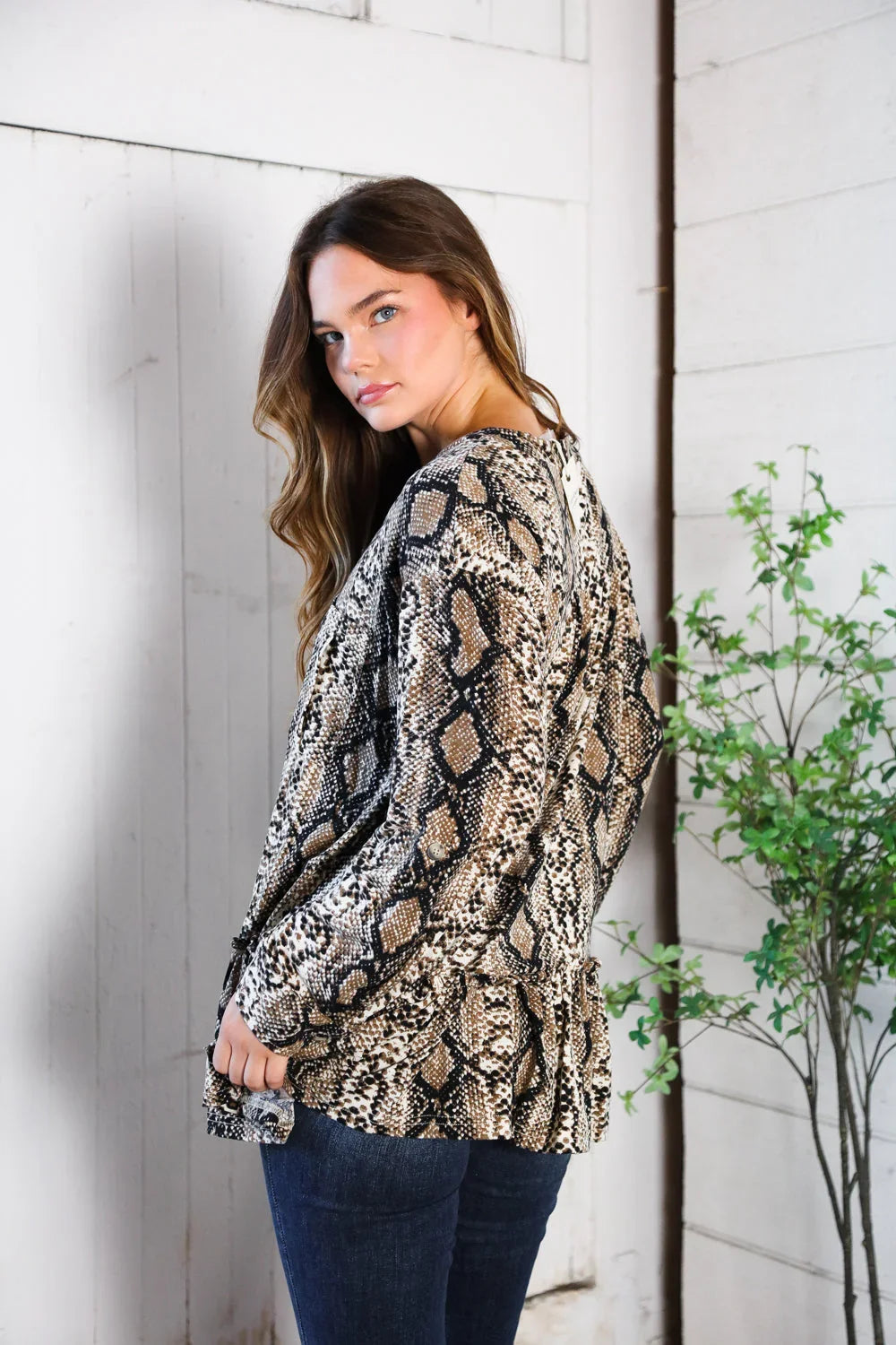 Follow Your Instincts Button Down Blouse | Daverri Fashions