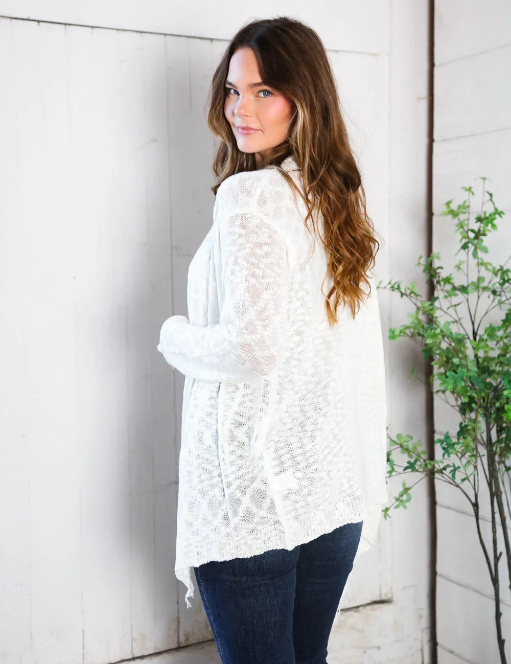 Ever After Frayed Edge Cardigan | Daverri Fashions
