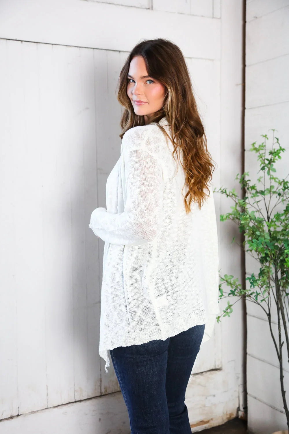 Ever After Frayed Edge Cardigan | Daverri Fashions