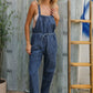 Weekend Ready Cotton Denim Baggy Leg Bib Overall Jumper - DAVERRI FASHIONS