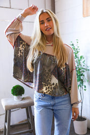 Take Your Sweet Time Animal Patchwork Hoodie | Daverri Fashions