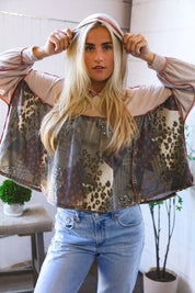 Take Your Sweet Time Animal Patchwork Hoodie | Daverri Fashions