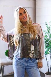 Take Your Sweet Time Animal Patchwork Hoodie | Daverri Fashions