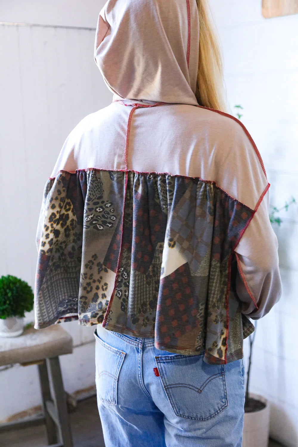 Take Your Sweet Time Animal Patchwork Hoodie | Daverri Fashions