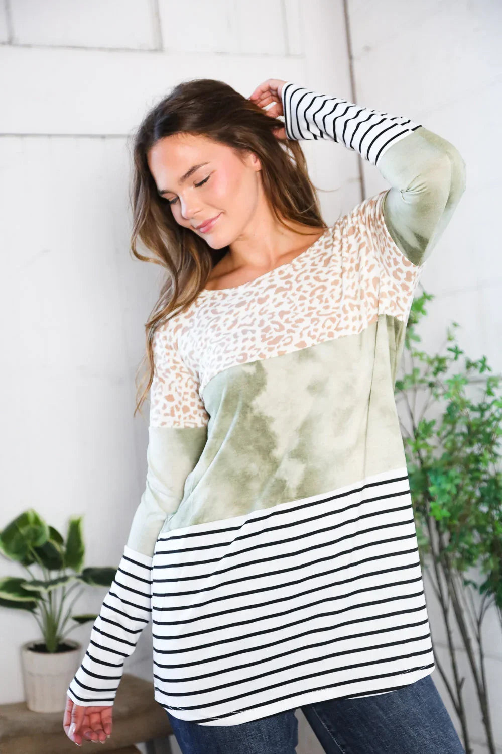 A Bold Blend Long Sleeve Tee | Daverri Fashions