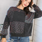 Lazy Daisies Charcoal Pullover - DAVERRI FASHIONS