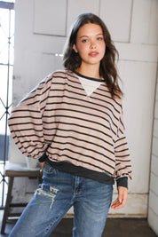 On a Cozy Canyon Mocha Pullover | Daverri Fashions