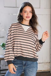 On a Cozy Canyon Mocha Pullover | Daverri Fashions