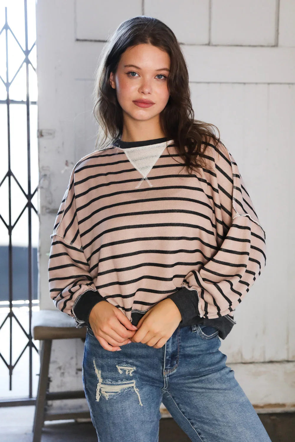 On a Cozy Canyon Mocha Pullover | Daverri Fashions