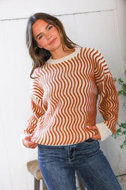 Cinnamon Swirls Cozy Pullover | Daverri Fashions
