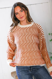 Cinnamon Swirls Cozy Pullover | Daverri Fashions