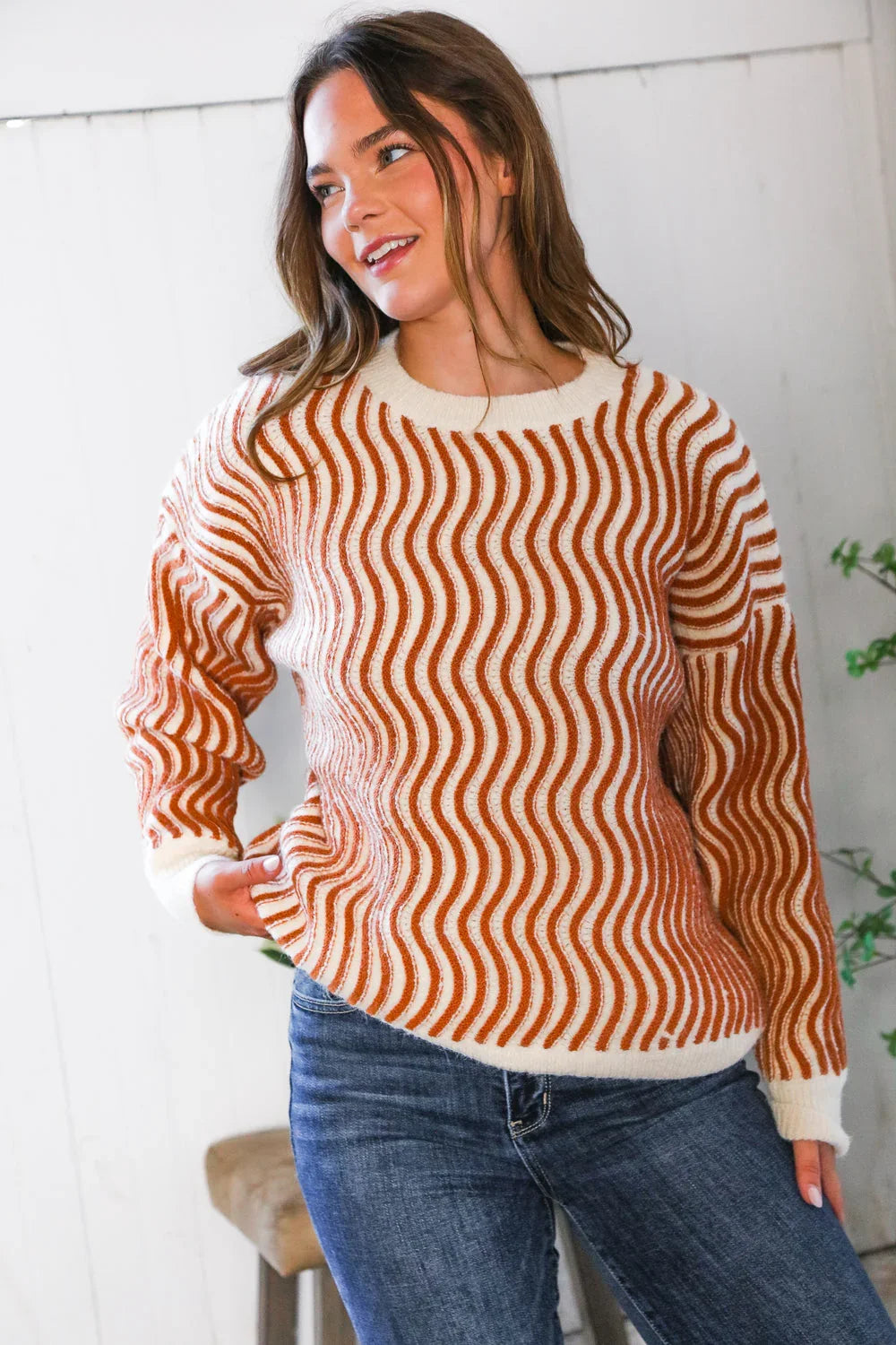 Cinnamon Swirls Cozy Pullover | Daverri Fashions