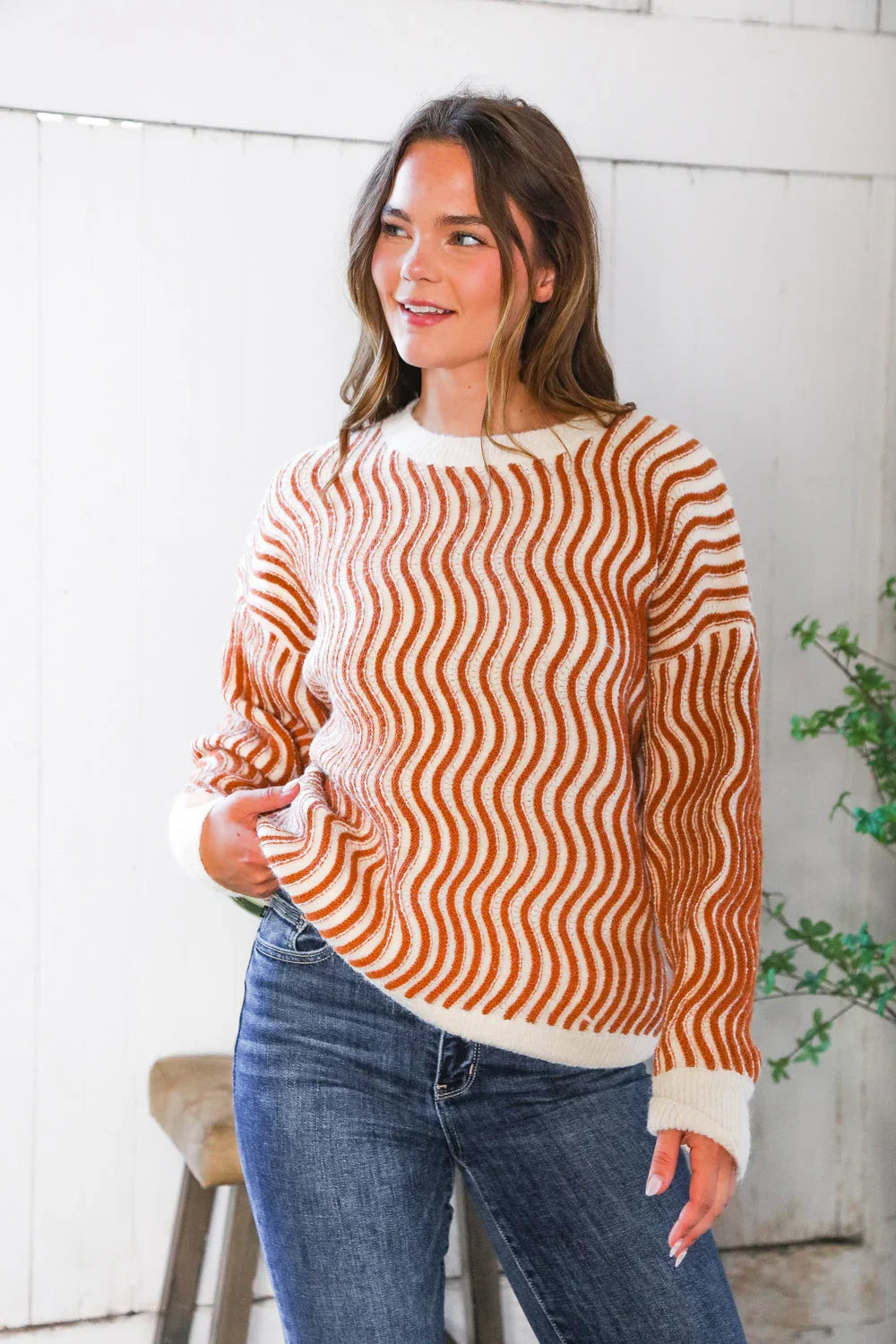 Cinnamon Swirls Cozy Pullover | Daverri Fashions