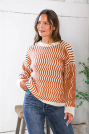 Cinnamon Swirls Cozy Pullover | Daverri Fashions