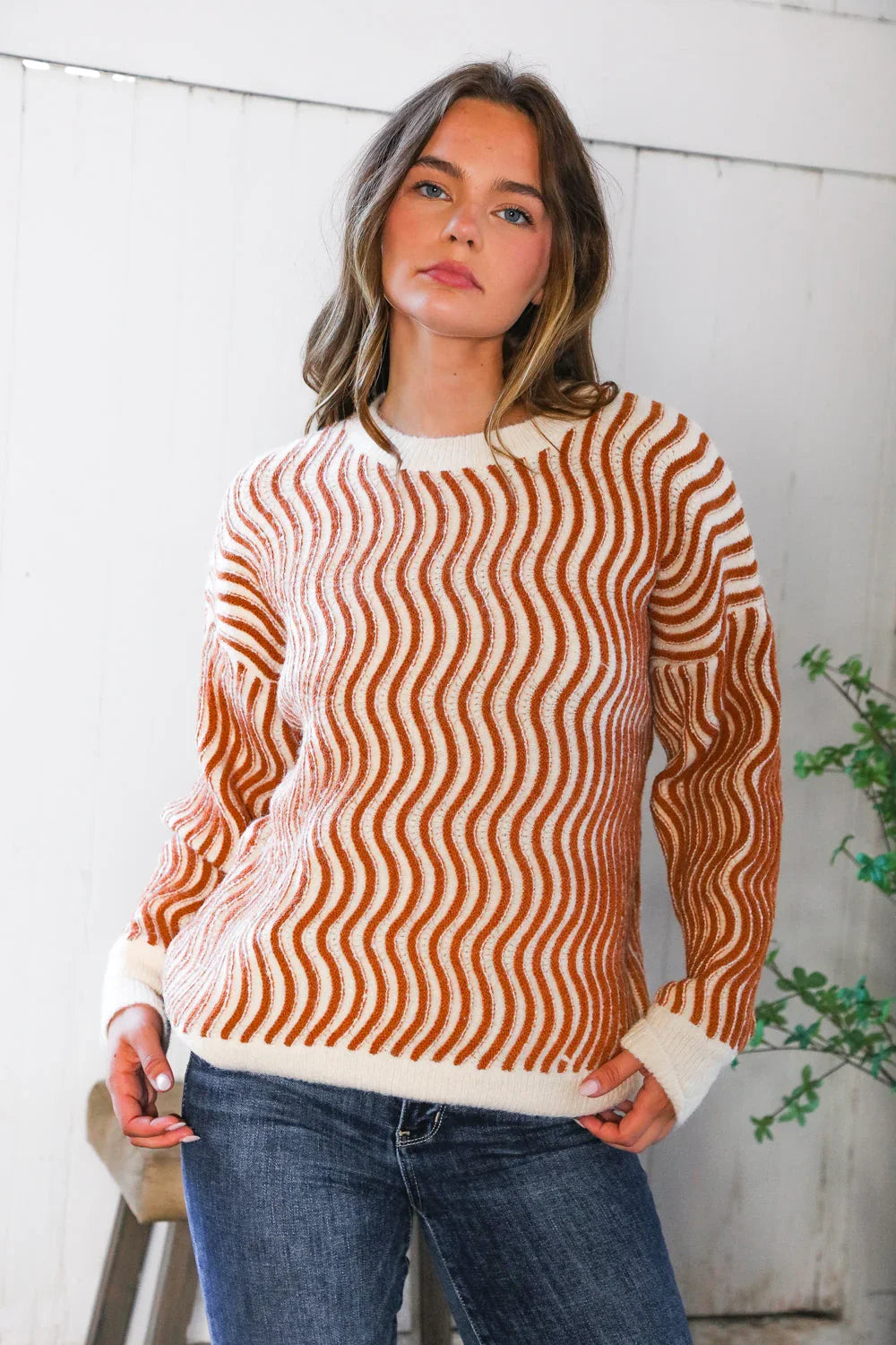 Cinnamon Swirls Cozy Pullover | Daverri Fashions