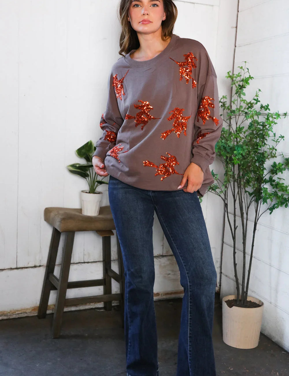 Sequins and Spells Spooky Pullover | Daverri Fashions