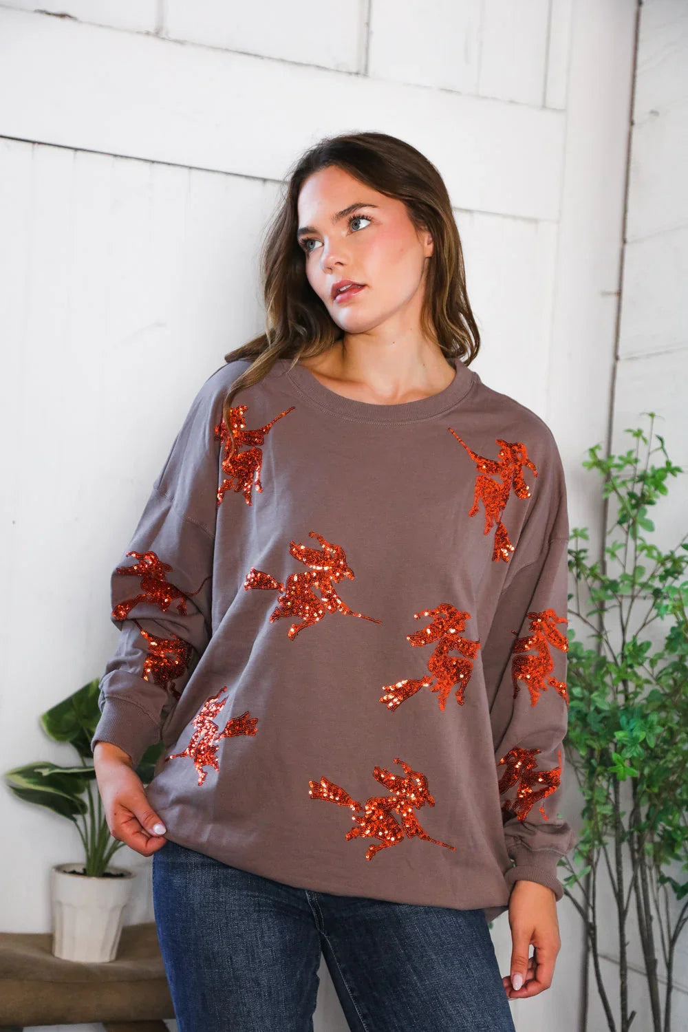 Sequins and Spells Spooky Pullover | Daverri Fashions