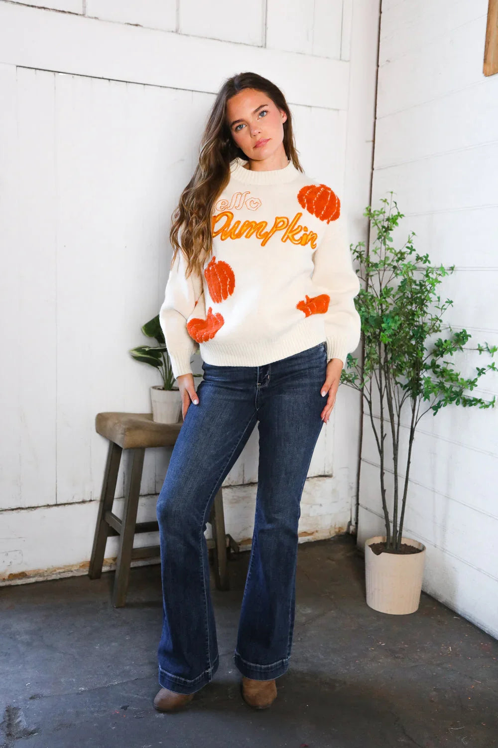 Hello Gourd-geous Pumkin Patch Pullover | Daverri Fashions