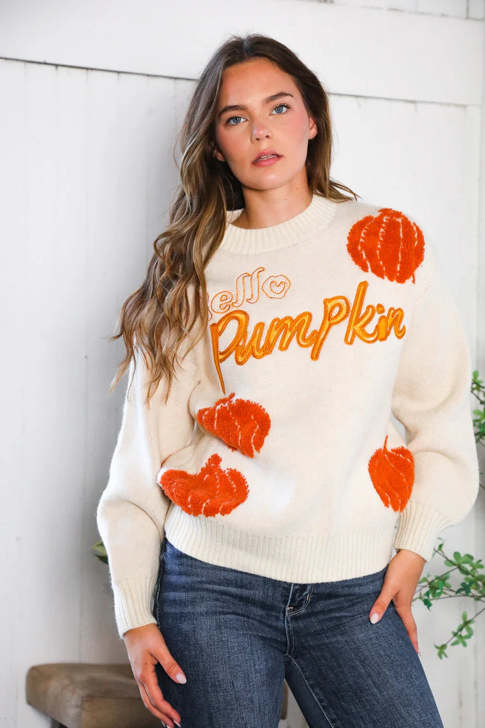 Hello Gourd-geous Pumkin Patch Pullover | Daverri Fashions