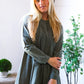 Read Between the Lines Olive Button Cotton Tunic - DAVERRI FASHIONS