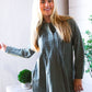 Read Between the Lines Olive Button Cotton Tunic - DAVERRI FASHIONS