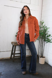 Peaceful Threads Burnt Orange Jacket | Daverri Fashions