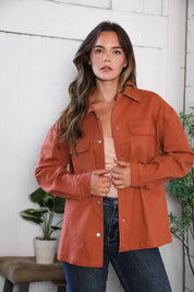 Peaceful Threads Burnt Orange Jacket | Daverri Fashions