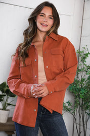 Peaceful Threads Burnt Orange Jacket | Daverri Fashions