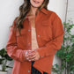 Peaceful Threads Burnt Orange Jacket - DAVERRI FASHIONS