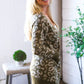 Lounging in Leopard Olive Cardigan - DAVERRI FASHIONS