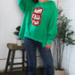 'Happy Fall Y'all' Kelly Green Sweater - DAVERRI FASHIONS