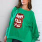'Happy Fall Y'all' Kelly Green Sweater - DAVERRI FASHIONS